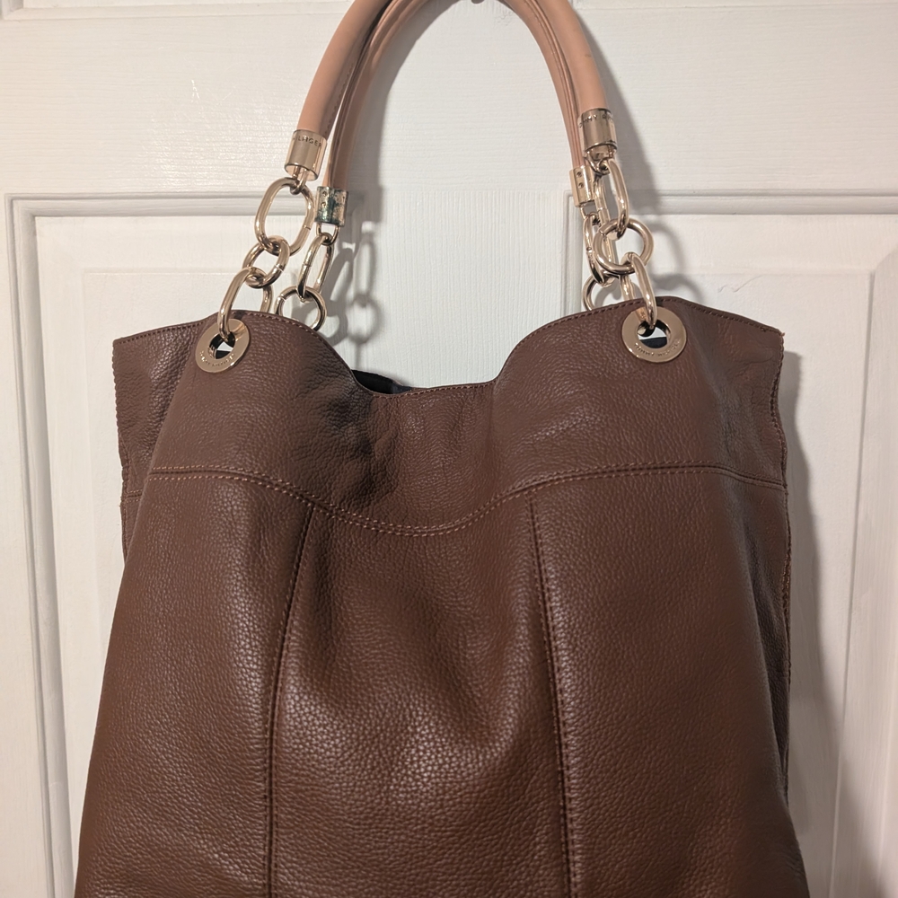 Tommy Hilfiger Brown Tote Leather Handbag NWOT - Picture 5 of 8